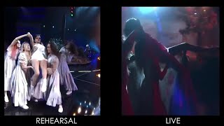 Selena Gomez Wolves Live at the AMAs 2017  Rehearsal VS Live [upl. by Xavier]