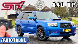 340HP Subaru Forester STI REVIEW on AUTOBAHN NO SPEED LIMIT by AutoTopNL [upl. by Sada]