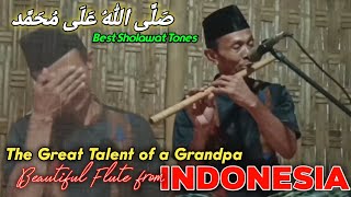 Mbah Yadek Bamboo Flute  Sholawat Tone Opening the Door of Fortune  Sholawat Jibril Flute Cover [upl. by Atihana]