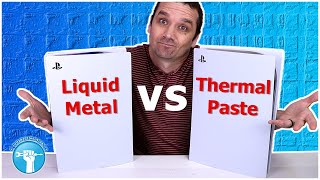 PS5 Liquid Metal vs Thermal Paste  It OVERHEATED [upl. by Lolande]