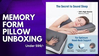 Best Memory Form Pillow  Memory Form Pillow Unboxing  La Verne Cooling Gel Infused Memory Pillow [upl. by Mcwherter20]