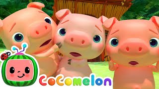 Three Little Pigs Song  CoComelon  Sing Along  Nursery Rhymes and Songs for Kids [upl. by Haeluj]