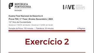 Tentativa de resolução Desenho A 1ª Fase 2023 Exercício 2 [upl. by Diogenes]