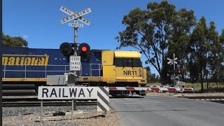 Benalla Yarrawonga Road Benalla Vic  ARTC Railway Crossing [upl. by Kinney435]