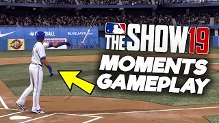 First Look at New Moments Mode Gameplay MLB The Show 19 [upl. by Curley]