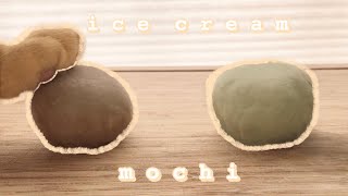 how to make ice cream mochi丨4 ingredient ice cream mochi recipe [upl. by Oirobil988]