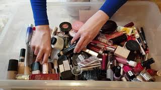 ASMR massive quick makeup rummage No talking [upl. by Nagyam]