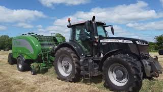 Donohue Agri and Haulage Ltd Baling Silage 2022 [upl. by Klusek]