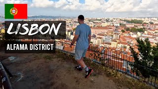 Exploring Alfama Lisbons Oldest District  Portugal Travel Vlog 🇵🇹 [upl. by Prowel]