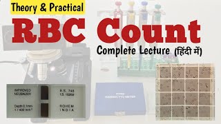 RBC Count  Complete Lecture with Practical by neubauer chamber in hindi  erythrocyte count [upl. by Cooley948]