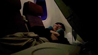 Business Class Review Airplane ASMR [upl. by Atinauq]