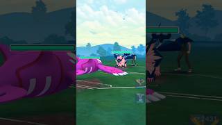 ✨️ Shiny Kyogre VS ✨️ Shiny Dusk Mane Necrozma GO BATTLE LEAGUE pokemongo gobattle shorts [upl. by Ellerahs]