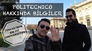 İtalya’nın En İyi Üniversitesi Politecnico Di Milano Hakkında Bilgiler  1 Bölüm [upl. by Yenterb794]