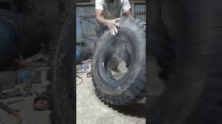 tyre repairingcar tyre tubeless [upl. by Nerdna164]