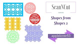 ScanNCut Canvas Shapes from Shapes 2 [upl. by Natika]