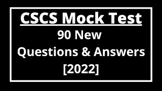 CSCS mock test 2022 CSCS Test revision 2022  CSCS Mock Test 2022  CiTB Health amp Safety Test [upl. by Yhotmit930]