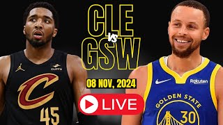 🔴LIVE  Cleveland Cavaliers Vs Golden State Warriors Full Game  NBA Live  NOV 08 2024  2K [upl. by Ainesell]