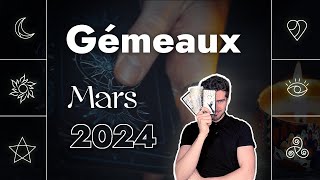 ⚫ GEMEAUX Mars 2024 ♊  Une DÉMISSION PROCHAINE  😮  HOROSCOPE ⚪️ [upl. by Neelrak927]