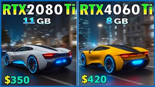 RTX 4060 Ti vs RTX 2080 Ti  quick comparison in 50 games at 1080P max settings [upl. by Curr163]