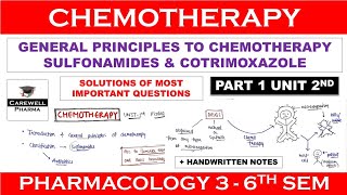 Solutions  Chemotherapy  General Principles  Sulfonamides amp Cotrimoxazole  P 1 U 2  COLOGY3 [upl. by Dominic706]