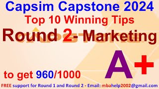 How to win CAPSIM top results 995 Round 1 to 8 answers Capsim 2024 guide Round 2 Marketing [upl. by Jude]