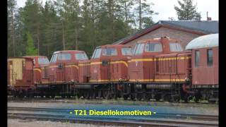 T21 Loks Arvidsjaur  Sverige Järnvägens station 2015 [upl. by Trimmer56]