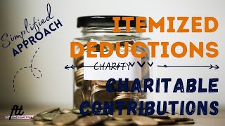 TOPIC 36 ITEMIZED DEDUCTIONS  Charitable Contributions made by Corporate and Individual Taxpayers [upl. by Aneeuqahs]