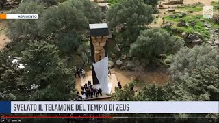 Agrigento Svelato il telamone del tempio di Zeus [upl. by Anelra]