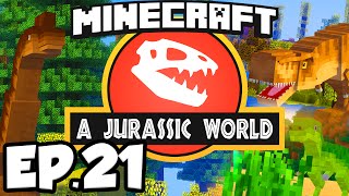 Jurassic World Minecraft Modded Survival Ep21  TREX DNA Rexxit Modpack [upl. by Muhammad]