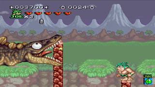 Joe amp Mac 3  Lost in the Tropics 1994 Action Platform Super Nintendo GAMEPLAY FR HD [upl. by Mcdonald]