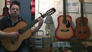 The Wolfe Tones quotBanna Strandquot 1991 classical guitar cover [upl. by Sairtemed]