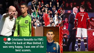 Cristiano Ronaldo to FIVEWhen Im back at Man United I was very happyI was one of the best scorers [upl. by Quiteris]