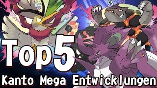 Top 5  Kanto Pokemon die eine Mega Entwicklung benötigen Pokemon Top 5 [upl. by Nerb]