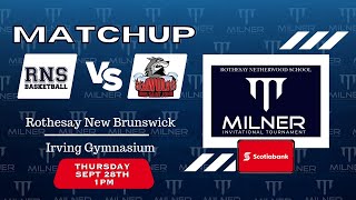 Rothesay Netherwood vs UNBSJ Milner Invitational Tournament  Thursday September 28th [upl. by Lally892]