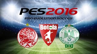 PES 2016 Gameplay Wydad Casablanca vs Raja Casablanca [upl. by Mali]