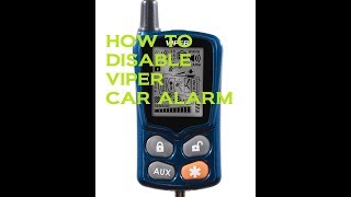 How to disable Viper alarm [upl. by Anikat899]