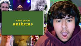 WHITE PEOPLE ANTHEMS  Reaction to songs that get white people turnt [upl. by Ynahpets]