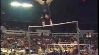 Liz Tricase  2007 Stanford vs UGA  Uneven Bars [upl. by Olodort434]