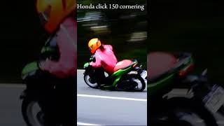 Honda click 150 cornering devils corner [upl. by Agretha]