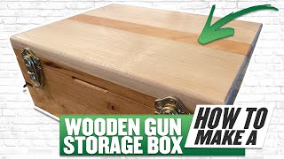 How To Make A Wooden Gun Storage Box [upl. by Akierdna]