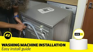 How to Install a Washing Machine Easy Guide [upl. by Erminie]