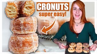 Cronuts selber machen  Super Easy aus dem Backofen 😍 [upl. by Liek]