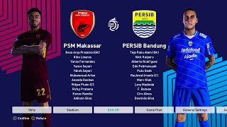 PSM MAKASSAR VS PERSIB BANDUNG BRI LIGA 1 INDONESIA SP FOOTBALL LIFE 23 [upl. by Gussie]