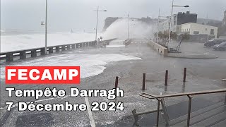 TEMPETE DARRAGH  Fécamp  7 décembre 2024 [upl. by Atinehs153]