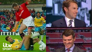 Gareth Southgate amp Roy Keane Look Back At Their Clash Over Keanes Stamp  ITV Football [upl. by Yllus]