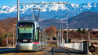 TRAMWAYS DE GRENOBLE  LES MEILLEURS POINTS DE SPOT AVEC LES ALPES EN ARRIÈRE PLAN [upl. by Audy]