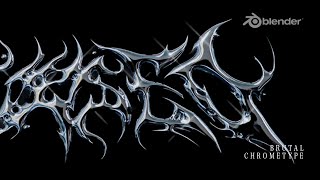 Death Metal Chrometype in Blender  휴식을 취하다 ASMR Nature Sounds [upl. by Levitt783]