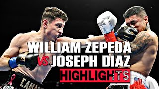 William Zepeda vs Joseph Diaz  HIGHLIGHTS  ZepedaDiaz WilliamZepeda JoJoDiaz [upl. by Nohpets]