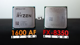 Ryzen 5 1600 AF vs FX 8350  Upgrading from FX to Ryzen After 7 Years [upl. by Koorb]