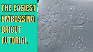 Embossing with the Cricut  Easy to follow beginner instructions [upl. by Foy]